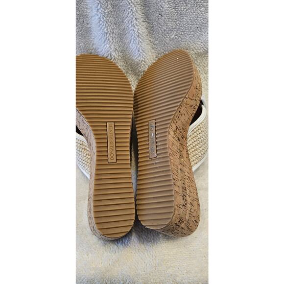NEW Donald Pliner‎ Ilonar Crisscross Wedges Heels Platform Women Size 11M White - Picture 6 of 8